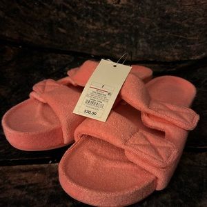 NWT Women's Remi Platform Slide Sandals - A New Day coral orange